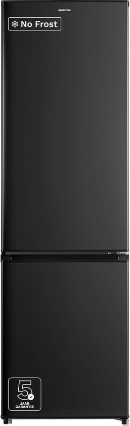 Inventum KV1808B No Frost energiezuinige koel-vriescombinatie - 180 cm hoog - 270 liter - Superkoelen - Supervriezen - Energielabel D - Vrijstaand - Zwart